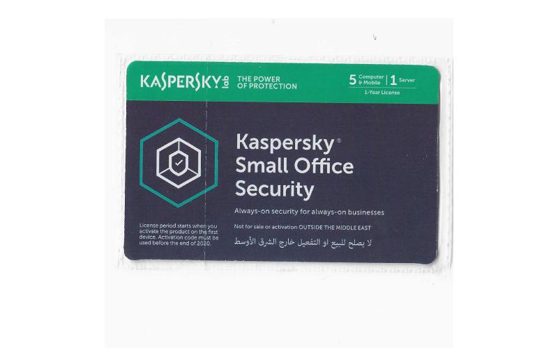 Kaspersky Small Office Security scratch card { 5 devices and one server / 1-year license }